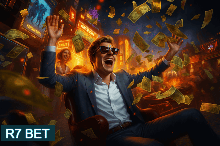 Ganhador feliz Cassino R7 BET apostas vitoriosas