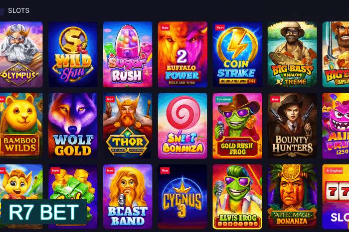 Slots populares Cassino R7 BET bônus e diversão